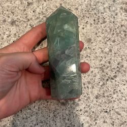 Watermelon Fluorite Crystal
