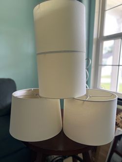 Modern White & Cream Lamp Shades - Individual or Set