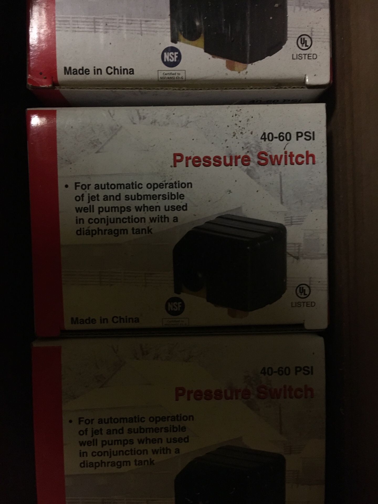 40-60psi pressure switch