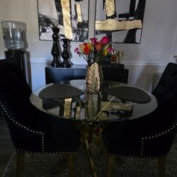 Modern Glam Dining Room Set – $950 OBO