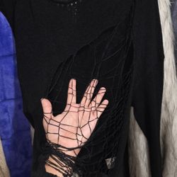 Goth Black Sweater
