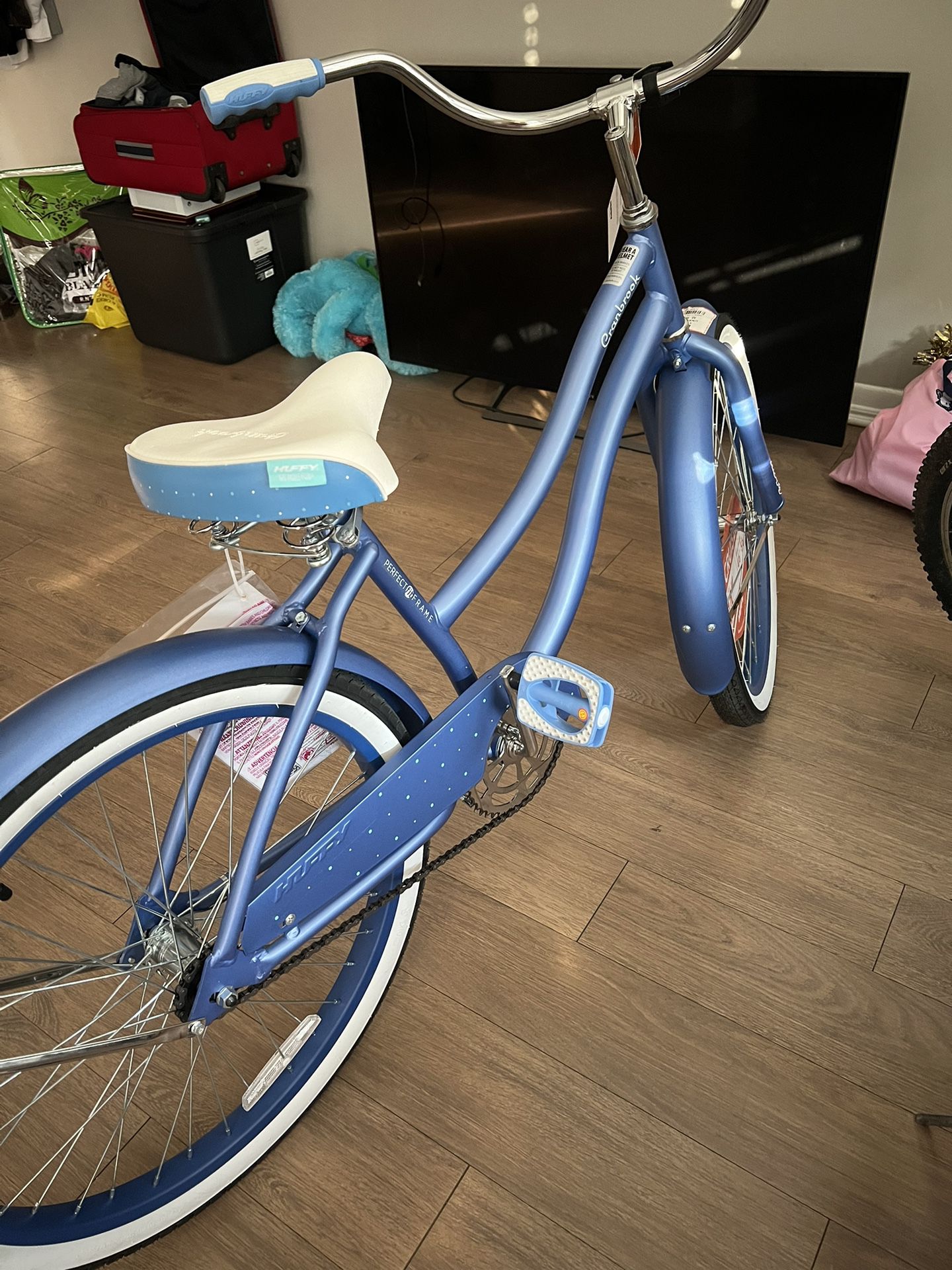 Blue Huffy Cruiser Bike 