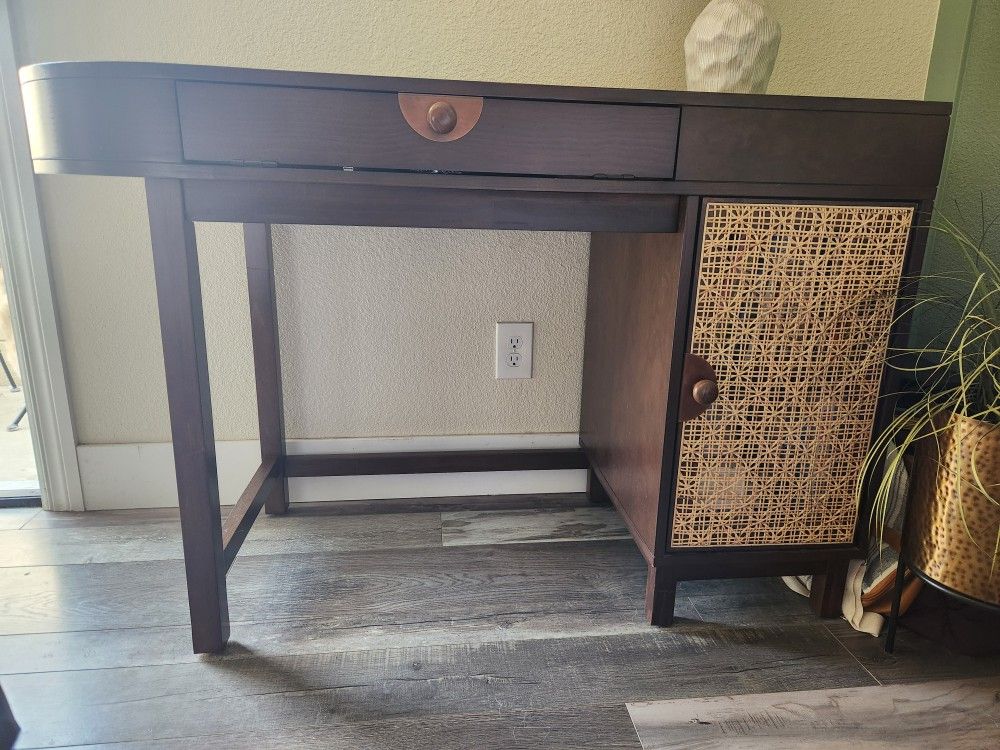 Rattan Desk - New Condition