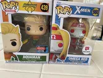 Pop Heroes Aquaman 439 And Omega Red 980