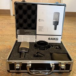 AKG c314 Condenser Microphone + Setup