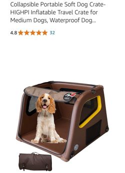 HIGHPI Collapsible Portable Soft Dog Crate