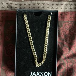 JAXXON Gold Plated Silver Cuban Link Chain