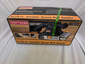 Sears Craftsman 926819 4”x24” variable-speed 11-amp heavy-duty, professional belt sander.