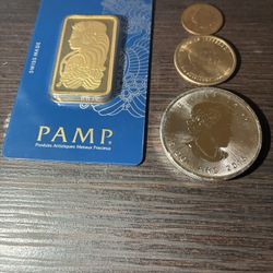 1 Ounce Pamp Gold Bar Veri Scan 