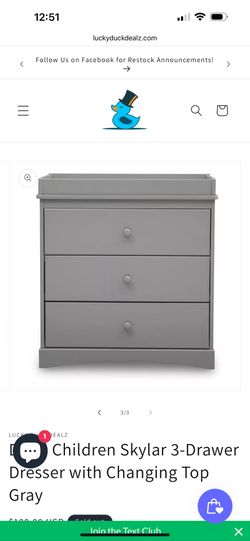 Children Chest With Changing Top - New