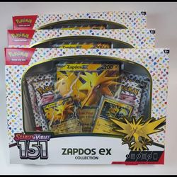 Pokémon 151 Zapdos EX Box