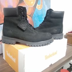 Mens Size 8 Black Timberland Boots