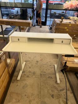 Brand new white standing desk