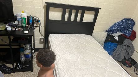 Twin bed frame and mattress for sale