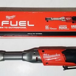 New Milwaukee M12 FUEL 3/8 In Extended Reach Ratchet (Tool Only). $190