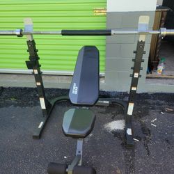 Exercise Equipment All For 300 Dollars The Rack Is Missing One Piece I Include Maybe U Can Fix