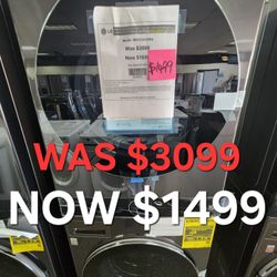 WashTower Stacked SMART Laundry Center 4.5 Cu.Ft.Front
Load Washer & 7.4 Cu.Ft. Heat Pump Ventless Dryer