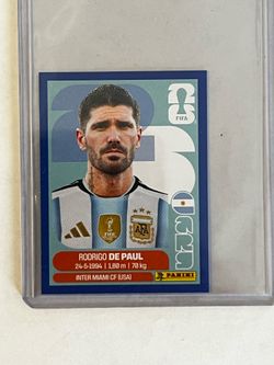 Panini Rodrigo De Paul Blue Border