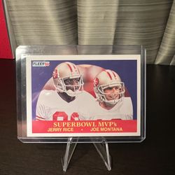 Super Bowl MVP’s Jerry Rice and Joe Montana