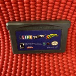 Life Yahtzee Payday Gameboy Advance 
