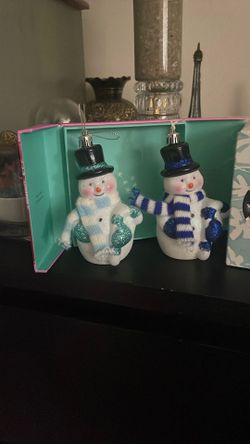 Two Snowman Christmas Charms