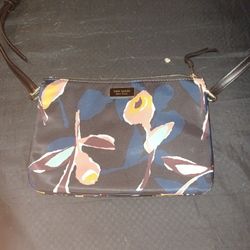Kate Spade Navy Blue Floral Purse