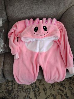 Axolotl onesie costume