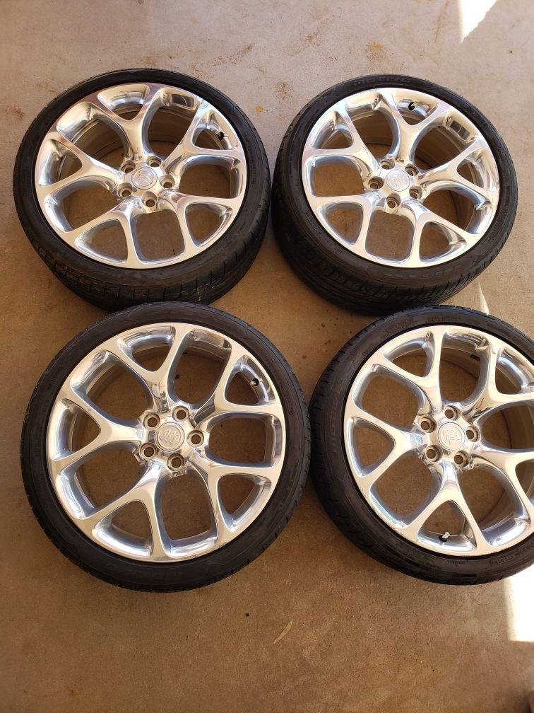 20" BUICK REGAL GS PVD CHROME WHEEL RIMS TIRE FACTORY OEM SET