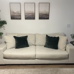 Cream Ashley Furniture sofa