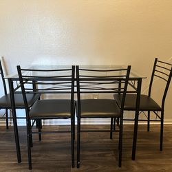 Dining Room Glass Table & Chairs