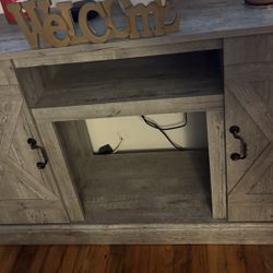 Grey TV stand