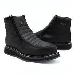 Men’s Work Boots (MOC TOE, Dual Zipper)