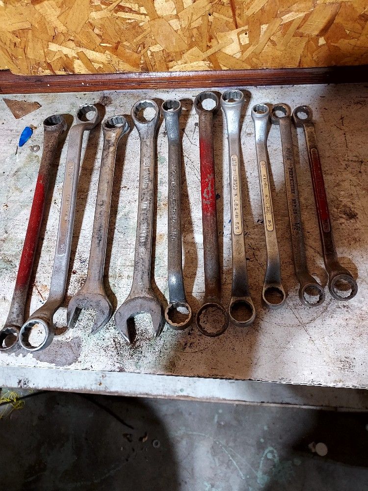 Closed End Wrenches, Various Sizes
