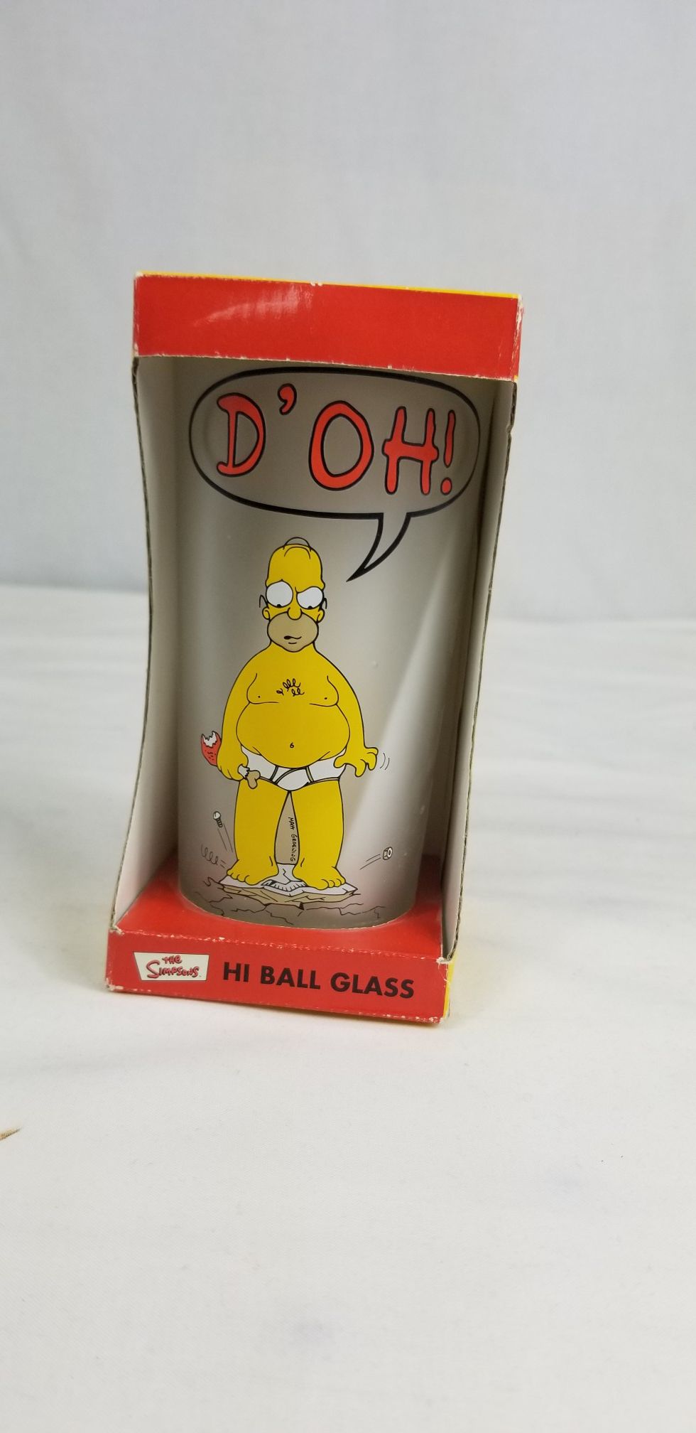 Simpsons collectible glass