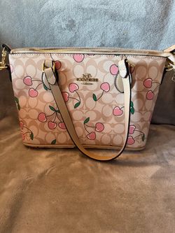 Coach cherry purse