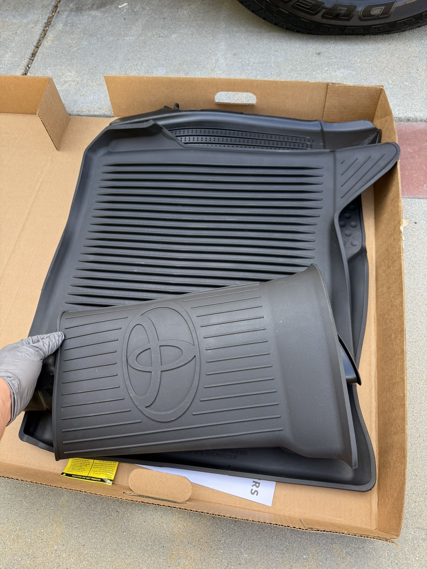 2025 Toyota Tundra Floor Mats, DRIVER SIDE AND REAR ONLY, NO FRONT PASSENGER SIDE MAT INCLUDED