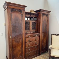 Antique Wooden Compactum 