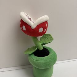 Super Mario Bros 2017 Nintendo Piranha Plant Stuffed Animal Plush 9”