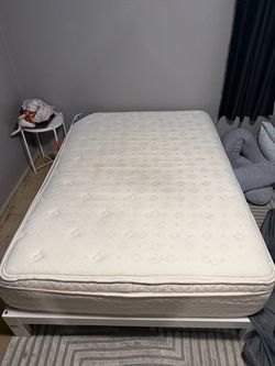 Full Pillow Top Mattress and bed frame