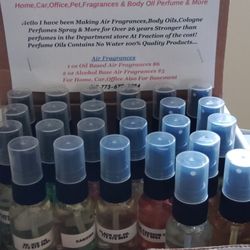 Body Oils, Perfume Sprays,Air Fragrances