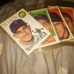15 Mint Condition 1953 To 1954 Topps Baseball Cards 