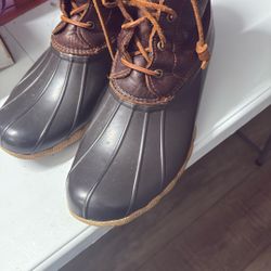 Women's Sperry Size 11 Leather Rain boots 