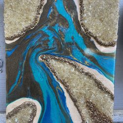 Geode Wall Art Handmade