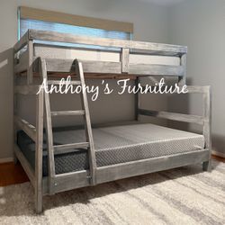 Twin Bunk Bed With Mattresses 