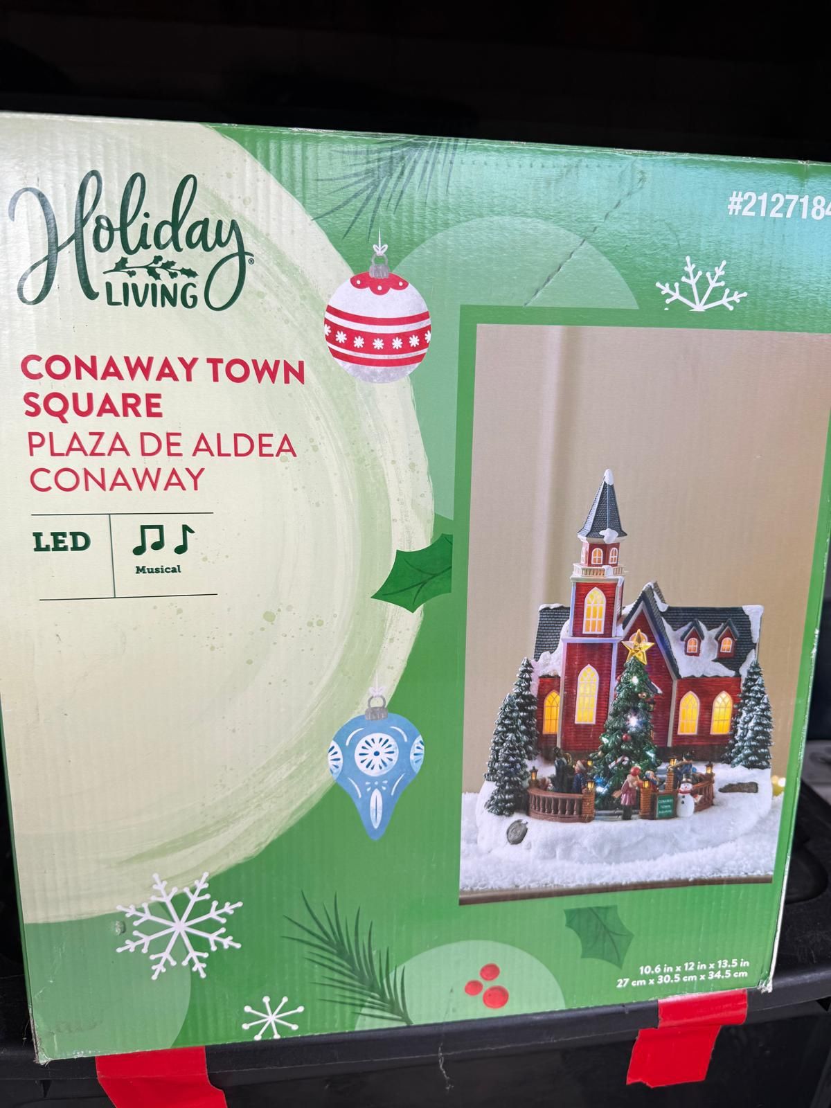 Holiday Living - Conaway Town Square - Led Musical Motion Activated 8 Song House