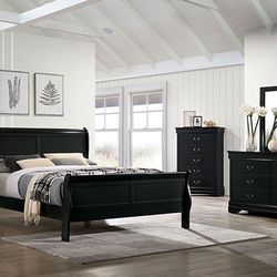 4 Piece Bedroom Set FULL OR Queen Bed Mirror Dresser RECAMARA Cama Tocador