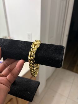 Gold Cuban bracelet