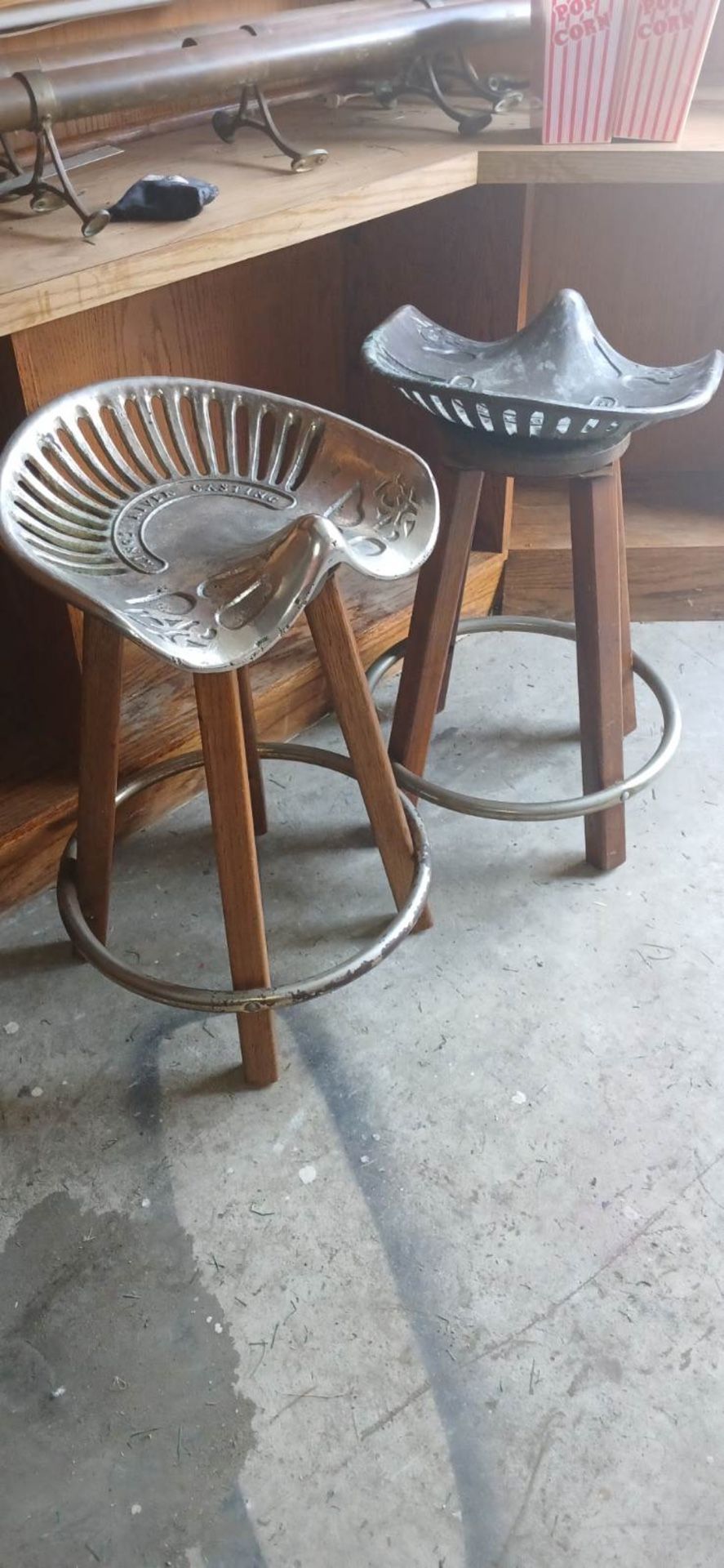 Tractor Seat Barstool Saddle Seat (3) three - Kings River Casting Stool