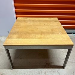 Coffee Table – Wood Top & Aluminum Frame