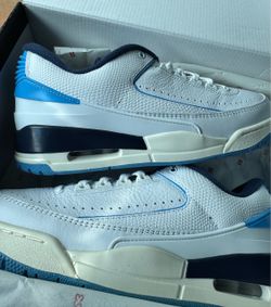 Air Jordan 2 Low White University Blue Sneakers size Men 10